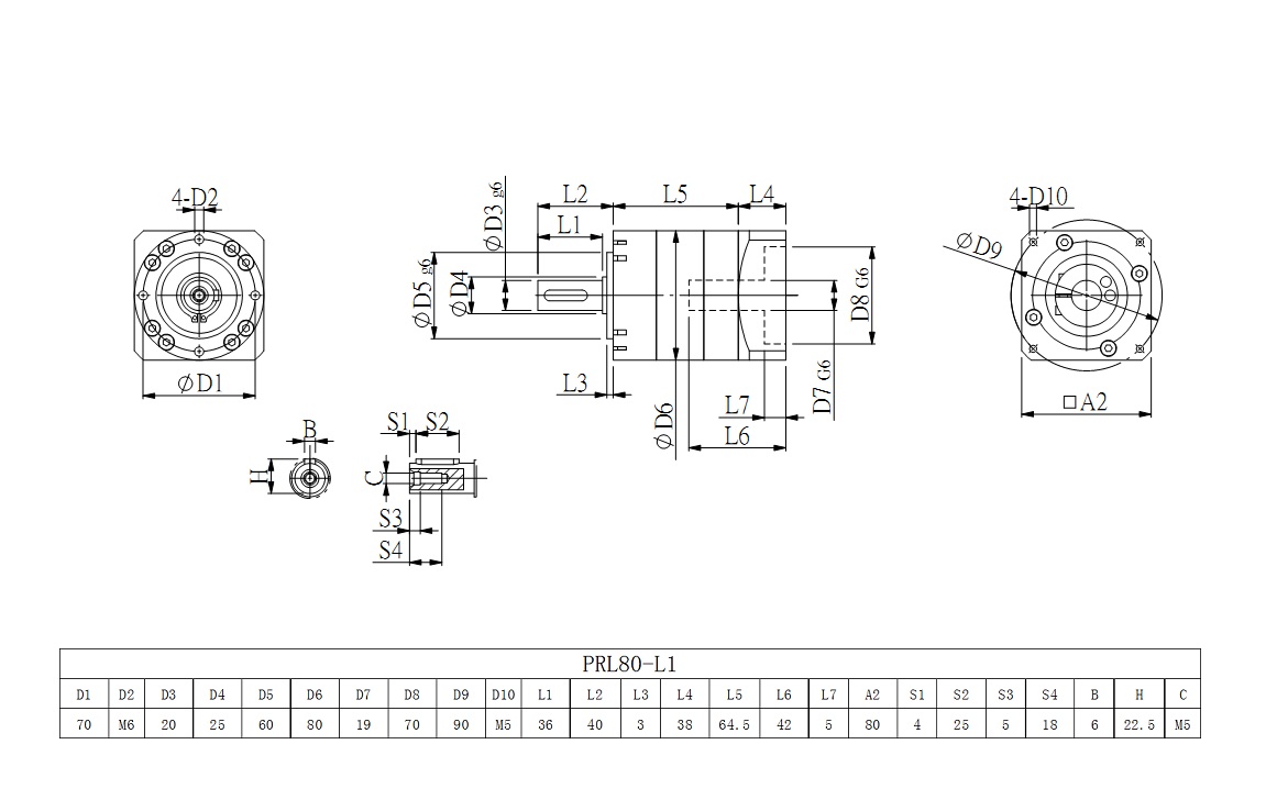 PRL80_L1系列圖紙 PRL80_L1系列圖紙